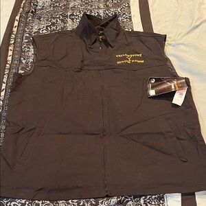 Yellowstone Button Ranch Black Vest